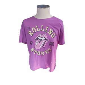 Women's large the rolling stones it's only rock and roll purple